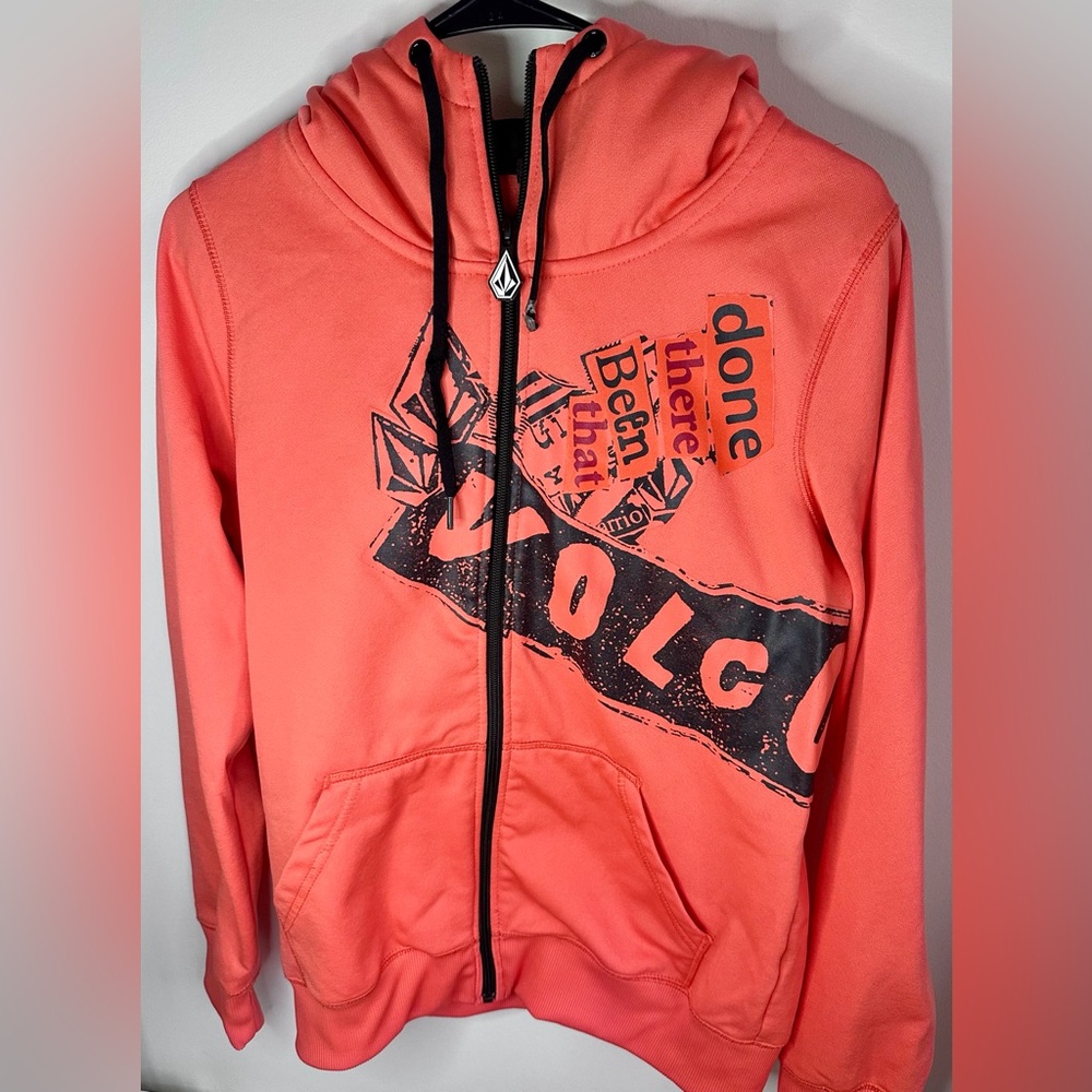 Volcom zip up hoodie - size medium